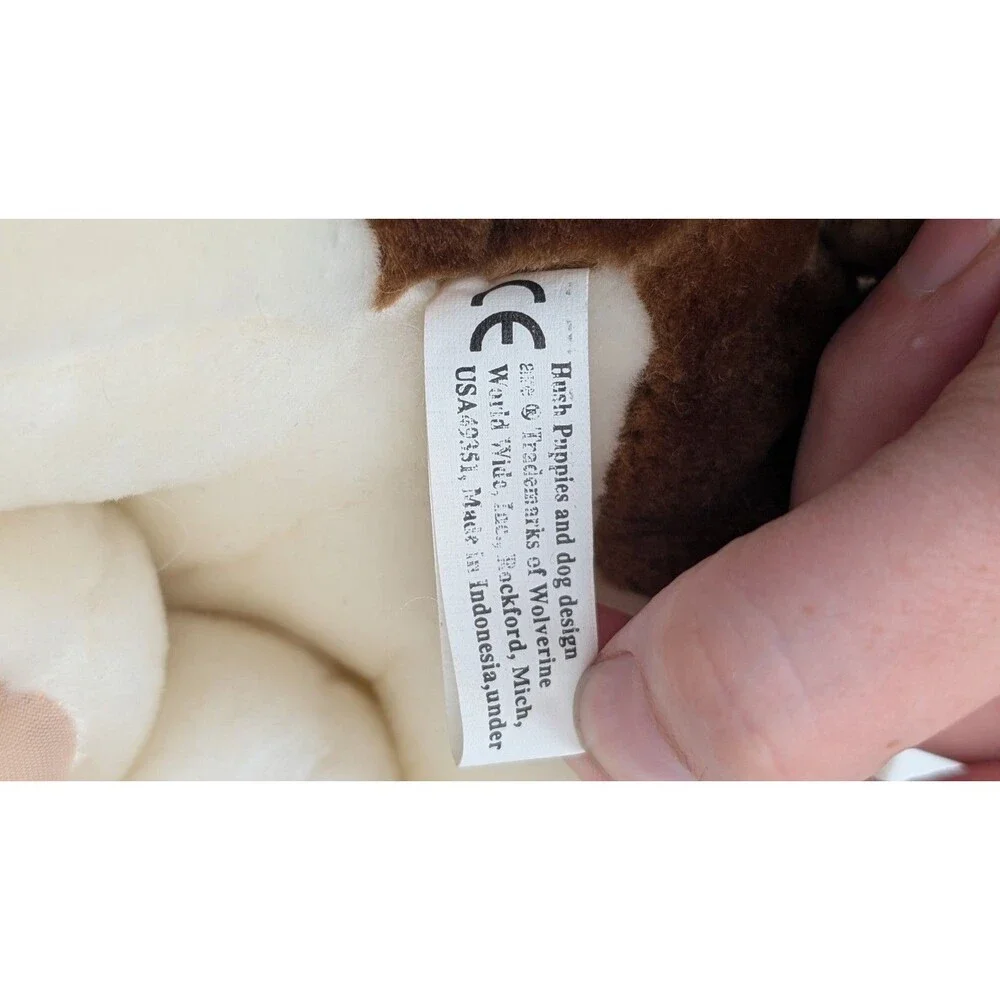 Hush Puppies Basset Hound Plush Dog Wolverine Brown White 